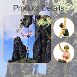 Maxbell 3 Pieces 1/64 Miniature Figures Rock Climbing Small Tiny Decoration Dioramas
