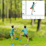 Maxbell 3Pcs 1:64 Scale Miniature Figures Rock Climbing for Collections DIY Projects