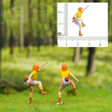 Maxbell 3Pcs 1:64 Scale Miniature Figures Rock Climbing for Collections DIY Projects