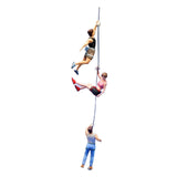 Maxbell 3Pcs 1/87 Miniature Figures Rock Climbing Collectibles Micro Landscape Decor