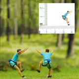 Maxbell 3 Pieces 1/87 Miniature Figures Rock Climbing Tiny for Micro Landscape Decor