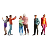 Maxbell 2 Pieces 1/64 People Figures Tiny People Model for Scenery Landscape Diorama Photo Combination