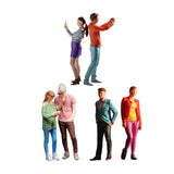 Maxbell 2 Pieces 1/64 People Figures Tiny People Model for Scenery Landscape Diorama Photo Combination