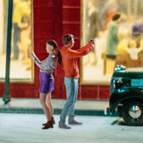 Maxbell 2 Pieces 1/64 People Figures Tiny People Model for Scenery Landscape Diorama Photo Combination