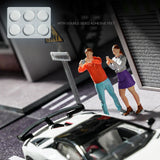 Maxbell 2 Pieces 1/64 People Figures Tiny People Model for Scenery Landscape Diorama Photo Combination