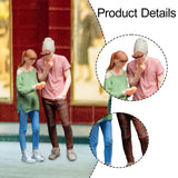 Maxbell 2 Pieces 1/64 People Figures Tiny People Model for Scenery Landscape Diorama Street Combination