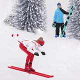 Maxbell 3Pcs 1/64 Scale Ski Figure for Photo Props Collections Doll House Decoration