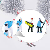Maxbell 3Pcs 1/64 Scale Ski Figure for Photo Props Collections Doll House Decoration