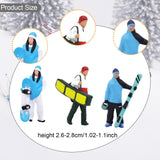 Maxbell 3Pcs 1/64 Scale Ski Figure for Photo Props Collections Doll House Decoration