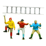 Maxbell 3x 1/64 Scale Miniature Figures Mountain Climbing Ornaments for Layout Props
