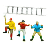 Maxbell 3x 1/64 Scale Miniature Figures Mountain Climbing Ornaments for Layout Props