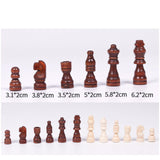 Maxbell 32Pcs Wooden Chess Pieces Beginners Chess Figures for Tournament Home Office S