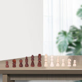 Maxbell 32Pcs Wooden Chess Pieces Beginners Chess Figures for Tournament Home Office S