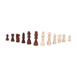 Maxbell 32Pcs Wooden Chess Pieces Beginners Chess Figures for Tournament Home Office L