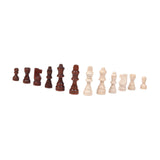 Maxbell 32Pcs Wooden Chess Pieces Beginners Chess Figures for Tournament Home Office L