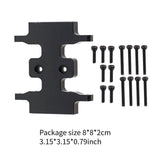 Maxbell RC Center Gearbox Mount Plate Part Toy 1:24 RC Car Transmission Bottom Mount black
