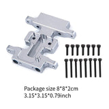 Maxbell RC Center Gearbox Mount Plate Part Toy 1:24 RC Car Transmission Bottom Mount argent