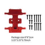 Maxbell RC Center Gearbox Mount Plate Part Toy 1:24 RC Car Transmission Bottom Mount red