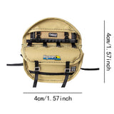 Maxbell RC Spare Tire Cover Backpack for 1/8 Scale Sturdy Nylon Miniature Decoration