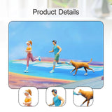 Maxbell 3x 1:64 Scale Miniature Figures Running Tiny Small Miniature Scene Figurines