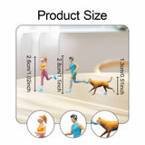 Maxbell 3x 1:64 Scale Miniature Figures Running Tiny Small Miniature Scene Figurines