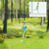 Maxbell 3x 1:64 Scale Miniature Figures Running Tiny Small Miniature Scene Figurines