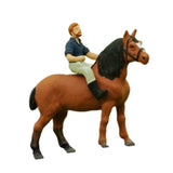 Maxbell 1:87 Scale Riding Horse Figure Role Play Figure Resin Play Figure Sand Table