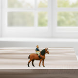 Maxbell 1:87 Scale Riding Horse Figure Role Play Figure Resin Play Figure Sand Table