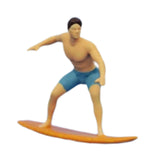 Maxbell 1/64 Miniature Surfing Figure Collectibles Layout Props Painted Beach Surfer Style A