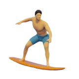 Maxbell 1/64 Miniature Surfing Figure Collectibles Layout Props Painted Beach Surfer Style A
