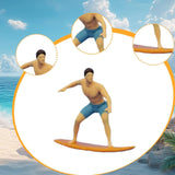 Maxbell 1/64 Miniature Surfing Figure Collectibles Layout Props Painted Beach Surfer Style A