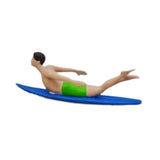 Maxbell 1/64 Miniature Surfing Figure Collectibles Layout Props Painted Beach Surfer Style B