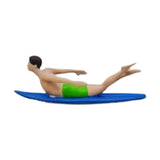 Maxbell 1/64 Miniature Surfing Figure Collectibles Layout Props Painted Beach Surfer Style B