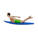 Maxbell 1/64 Miniature Surfing Figure Collectibles Layout Props Painted Beach Surfer Style B
