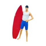 Maxbell 1/64 Miniature Surfing Figure Collectibles Layout Props Painted Beach Surfer Style C