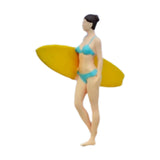 Maxbell 1/64 Miniature Surfing Figure Collectibles Layout Props Painted Beach Surfer Style E