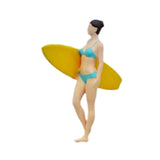 Maxbell 1/64 Miniature Surfing Figure Collectibles Layout Props Painted Beach Surfer Style E
