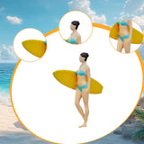 Maxbell 1/64 Miniature Surfing Figure Collectibles Layout Props Painted Beach Surfer Style E
