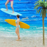 Maxbell 1/64 Miniature Surfing Figure Collectibles Layout Props Painted Beach Surfer Style E