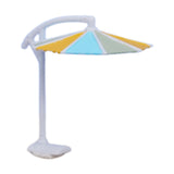 Maxbell 1/64 Miniature Beach Umbrella Mini Garden Photography Props Beach Tiny Model