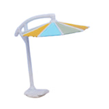 Maxbell 1/64 Miniature Beach Umbrella Mini Garden Photography Props Beach Tiny Model