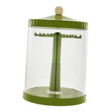 Maxbell Clear Dolls Display Case Elegant Rotating for Mini Action Figures Small Toys green