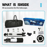Maxbell Astronomical Telescope Focal Length of 400 mm Refractor for Adults Beginners
