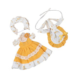 Maxbell 2Pcs 1:6 BJD Doll Dress Clothing Soft Dress up for 11.81 inch Gift for Girls yellow