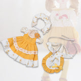 Maxbell 2Pcs 1:6 BJD Doll Dress Clothing Soft Dress up for 11.81 inch Gift for Girls yellow
