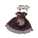 Maxbell 2Pcs 1:6 BJD Doll Dress Clothing Soft Dress up for 11.81 inch Gift for Girls dark brown