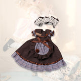 Maxbell 2Pcs 1:6 BJD Doll Dress Clothing Soft Dress up for 11.81 inch Gift for Girls dark brown