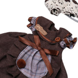 Maxbell 2Pcs 1:6 BJD Doll Dress Clothing Soft Dress up for 11.81 inch Gift for Girls dark brown