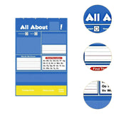 Maxbell Letter Learning Pocket Chart Alphabet Pocket Organizer for Kids Kindergarten