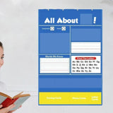 Maxbell Letter Learning Pocket Chart Alphabet Pocket Organizer for Kids Kindergarten